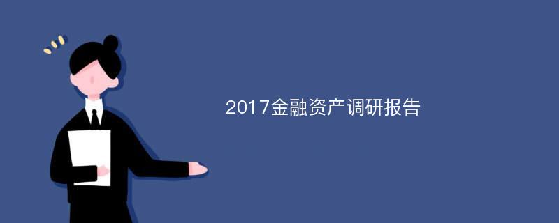 2017金融资产调研报告